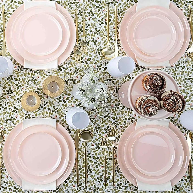 Blue Sky Edge Collection Pink Disposable Plates 6.3" - 10