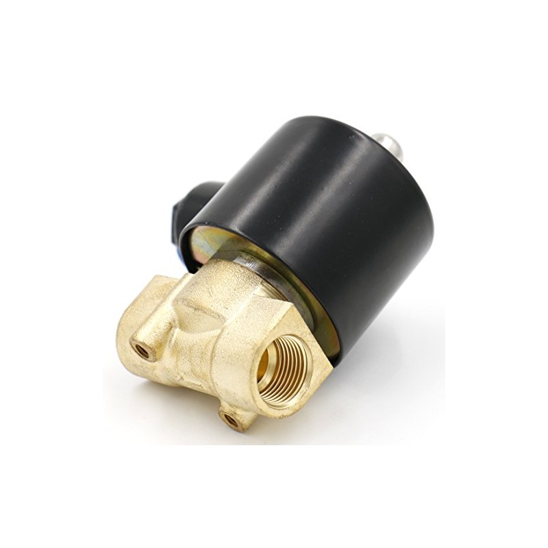Heschen Brass Solenoid Valve 2W-040-10 Direct Acting 24 VDC PT3/8