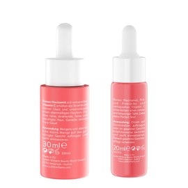Judith Williams Cosmetics Niacinamid Expert Glow Serum und Niacinamid Booster Set 2tlg, Vitamin C und 8% Niacinamid, bekämpft Unreinheiten, Rötungen und fahle Haut, 50 ml