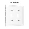 Sghxwp Western Farm Highland Cow Cowhide Double Toggle Light Switch
