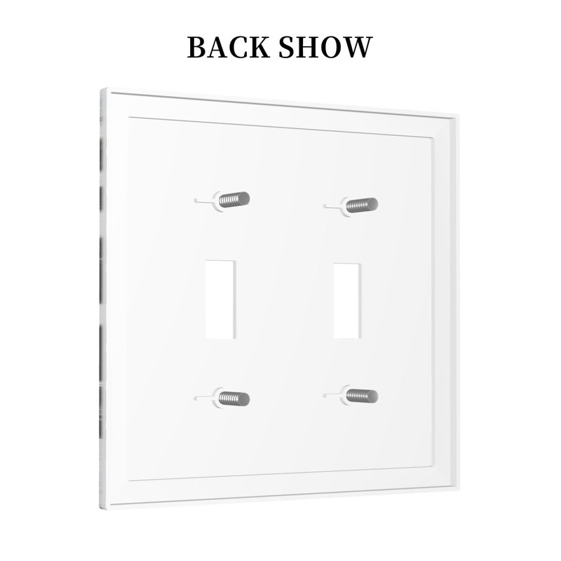 Sghxwp Western Farm Highland Cow Cowhide Double Toggle Light Switch