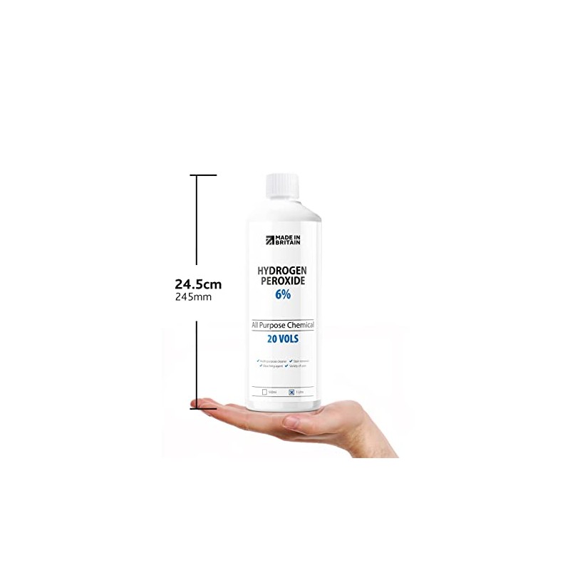 ChemLab McKLords Hydrogen Peroxide 6%, 1 Litre