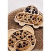 Martons Bamboo Bear Plate with Suction Cup, Non-Slip with Matching