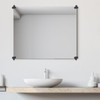 uxcell Mirror Clips, 4Pcs - Zinc Alloy Oval Mirror Holder
