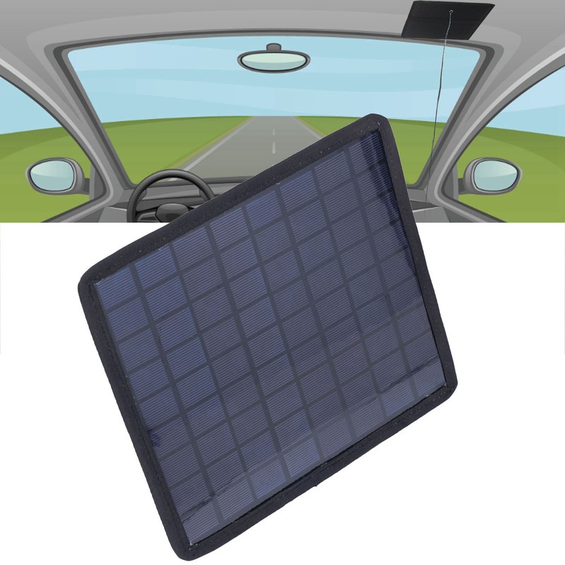 Solar Panel Charger 6W 18V Portable Solar Car 12V Battery