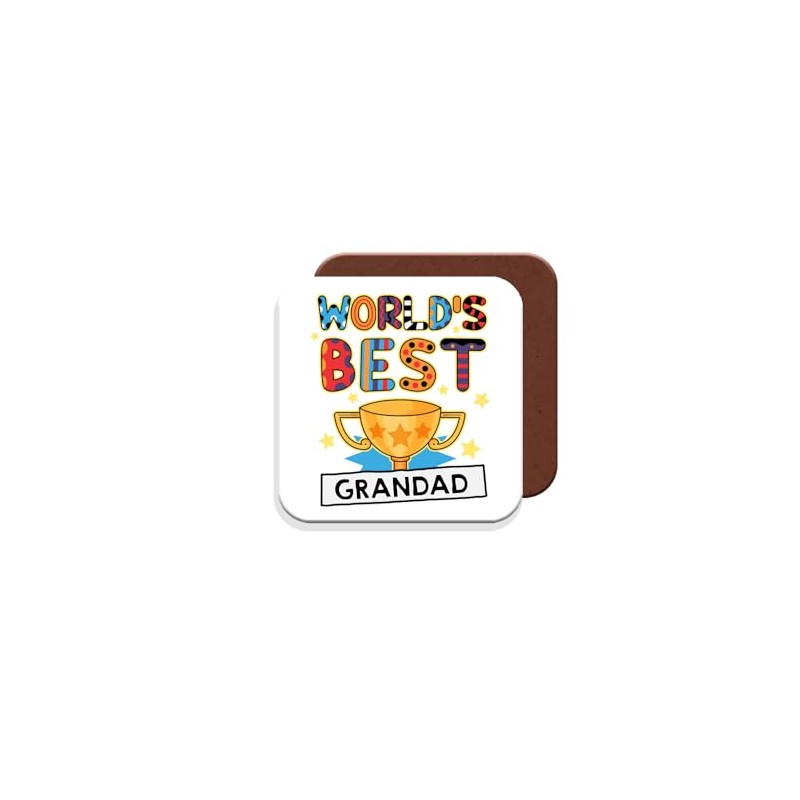 Grandad Coaster - Worlds Best Grandad Gift - Giftset -