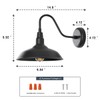 Goalplus Outdoor Barn Light with Wall Mount Exterior Gooseneck Light