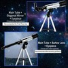 Telescope for Beginners, 90X Portable Astronomical Refractor with 15" Tabletop