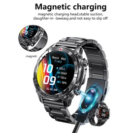 UYRUREL [2-Pack] for Ynwinste I1160B 1.52" IP68 Waterpro Smart Watches Magnetic USB Charging Cable, 2 Pin Cord Charger for Smart Watch.