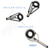 YFFSFDC Top Guides 15pcs Rod Guide Stainless Steel Fishing Rod