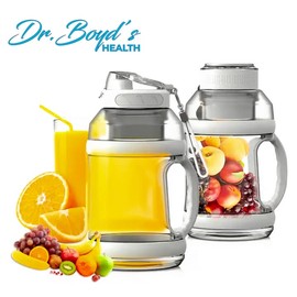 Dr.Boyd's Portable TEAM miXer 68oz Portable blender for Shakes, Smoothies Blended Drinks, Large Capacity, Type-C charging, Powerful Motor, BPA free, Stainless steel blades, Bulit in Safety Features