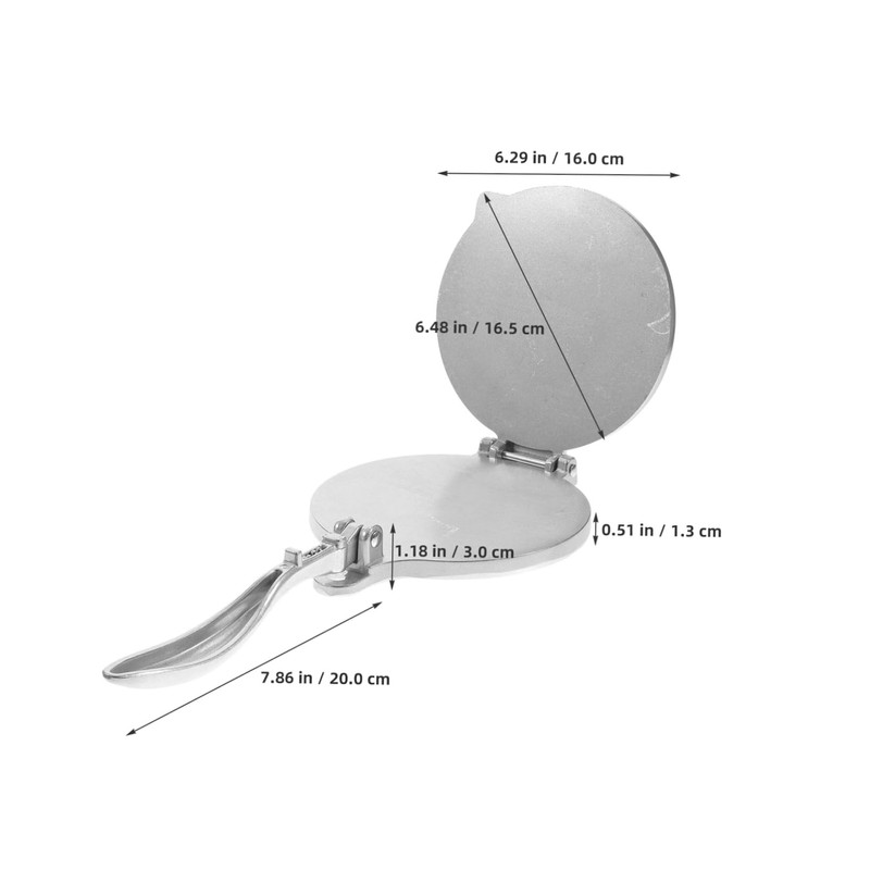 Garneck 6.5 Inch Tortilla Press & Roti Maker - Dough