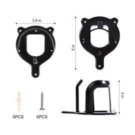 Pack of 2 bridle horse halter hanger, bridle holder, bridle holder, horse wall mount, horse tack storage halterneck, equestrian bridge hanger, with pipes and screw. Kiuiom