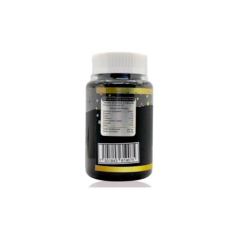Citrato De Magnesio Y Potasio 60 Capsulas 850 Mg Sunahe