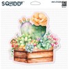 Squiddy Watercolor Succulents - Vinyl Sticker Decal for Phone, Laptop,