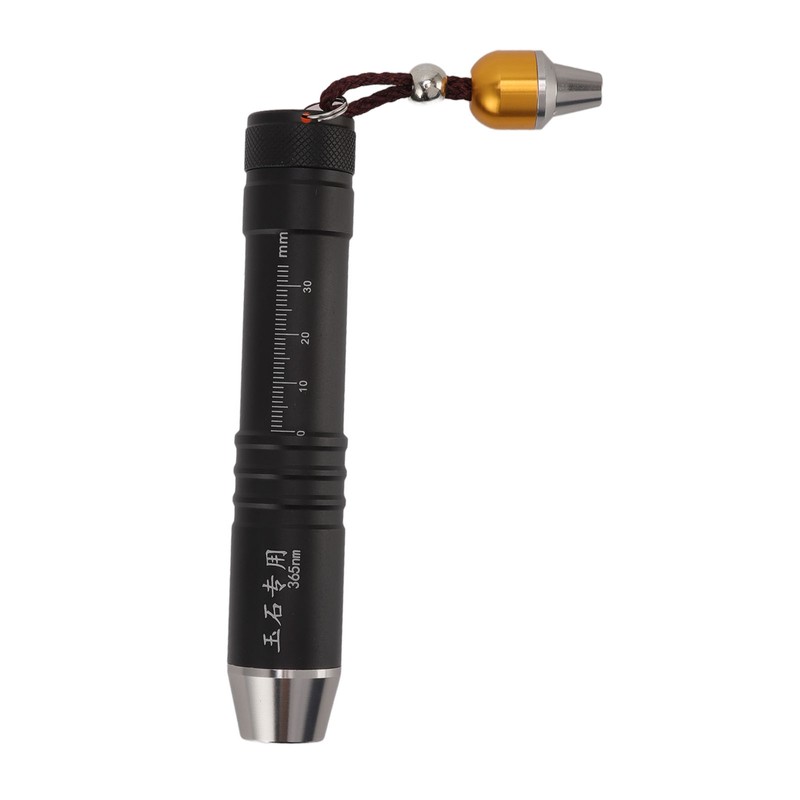 Identification Flashlight Small Diameter Triple Light Source Prevent Counterfeit Jade