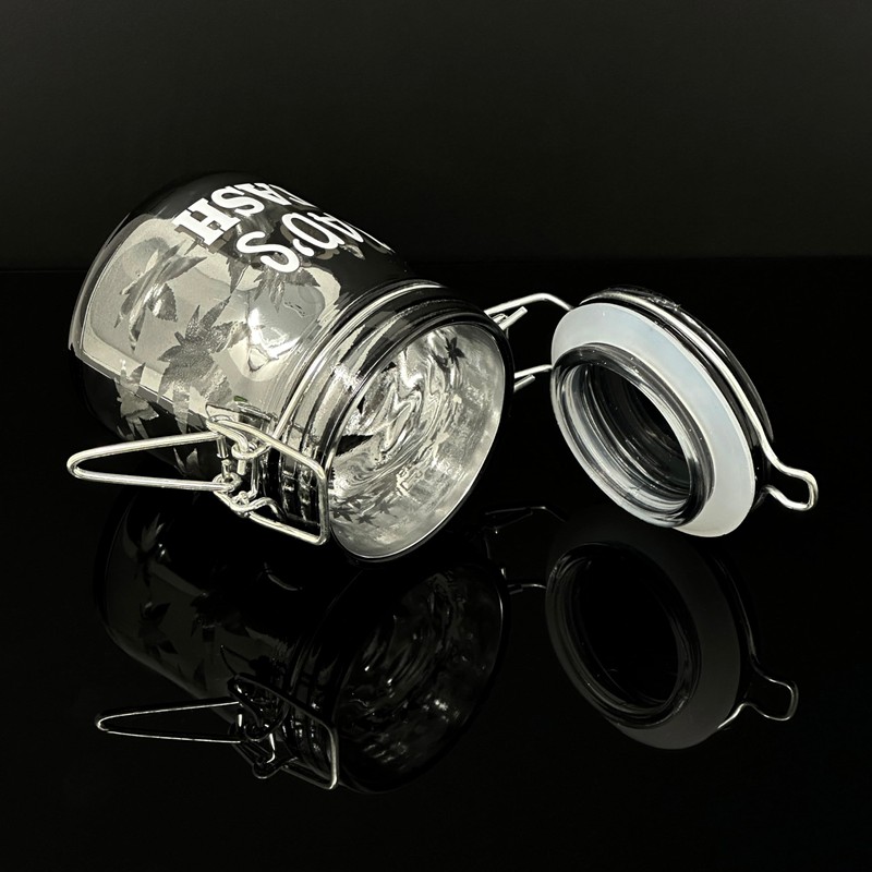 Ted Miller Innovation 3.75" Tall Glass Jar with Clamping Lid