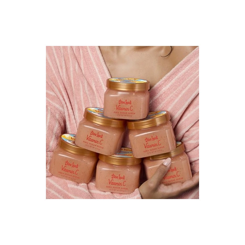 TREE HUT, Vitamin C Shea Sugar Scrub, Exfoliante Corporal de