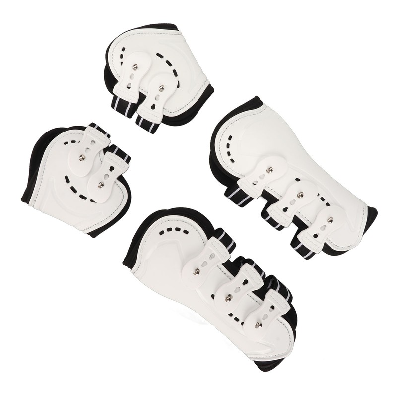 Horse Front Tendon Boots Adjustable Breathable Open Front Protective Horse