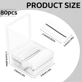 80PCS Self Adhesive Eyelashes Tape – Strong-Hold Reusable False Lashes Adhesive Strips with Portable Small Storage Case, Long Lasting Lash Glue Liner for Fluffy Mink False Lashes – Lash Buddy