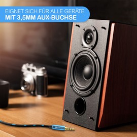 Ultra HDTV Premium Metal Adapter AUX Cable Audio Cable 3.5 mm to 3.5 mm Jack Cable