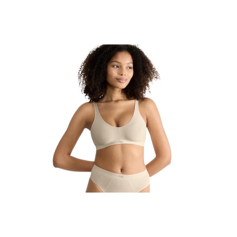 Sloggi Women's Ever Ease Soft Bra, Sand-beige