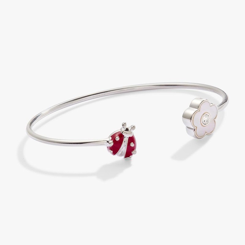 Alex and Ani Ladybug and Daisy Flex Cuff