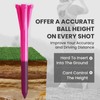AMRTA Pink Plastic Golf Tees 250 or 500 Pack, Durable