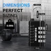 DELSWIN Combination Lock 4-Digit Small Padlock - 4Pcs Resettable Combo