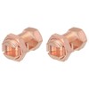 sourcing map Split Bolt Connector Brass Copper Ground Terminals TJ-35