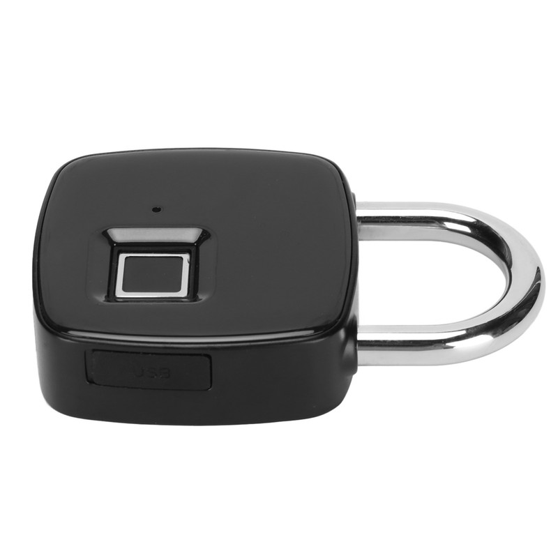 Fingerprint Padlock Biometrics Technology USB Rechargeable IP65 Waterproof Smart Padlock