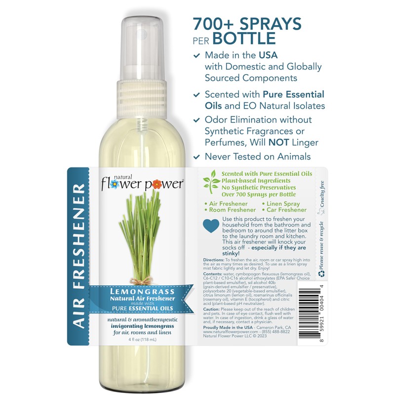 Flor Natural Power – Ambientador Natural, Citronela, 3, 1