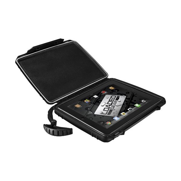 Loaded Gear Tablet Hard Case, Small, Black by BARSKA