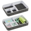 mDesign Set of 2 Desk Organisers - 6 Compartments Organiser