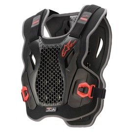 Alpinestars Bionic Action Men's Off-Road Motorcycle Chest Protector - Black/Red / X-Large/2X-Large