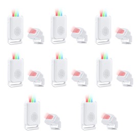 Nineleaf Entrance Alarm Chime for Business, Door Chime with Motion Detector, Store Door Alarm for Inside Homes, Businesses, Stores,8PK