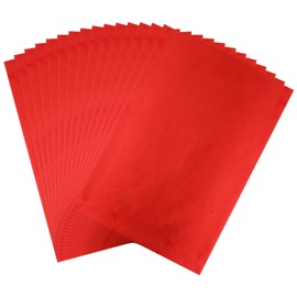 50 PCS Red Hot Foil Paper Toner Reactive Sheets 20x29cm for Laser Printer and Laminator - Scrapbooking, Craft, Cardmaking, DIY Album