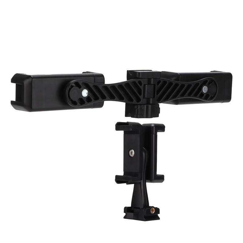 Cell Phone Double Clip Stand Mount Adjustable Tablet Hands Free