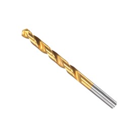 CoCud Rotary Drill Bit 7.9 mm Drilling Diameter Titanium Coated High Performance Steel 6542 Straight Round Shank - (Use: for Stainless Steel Alloy Metal) Pack of 1