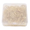 80pcs Ring Shape Paper Clips Rustproof Multifunction Multifunction with Clear