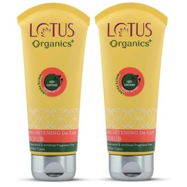 Fountina Organic's Brightening De-Tan Scrub for Uneven Skin Tone, Pack of 2, 200g Total