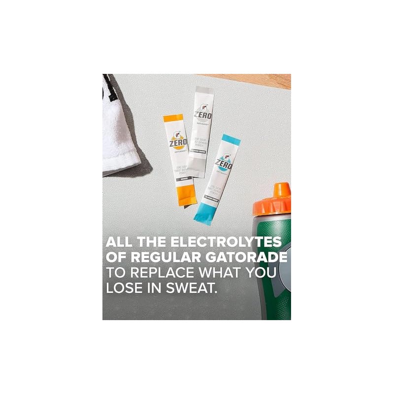 G Zero Thirst Quencher Powder Packets, 0.10 oz Individual Packets