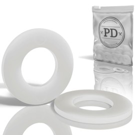 PD® Plastic Washers M6 (DIN 125 Form A/ISO 7089) | High-Quality PA Nylon Washers | Plastic Washers Polyamide Washers with Small Outer Diameter | Pack of 100