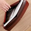 RisePlus Document Folder A4 Leather Briefcase A4 PU Leather Waterproof