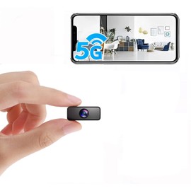 YHDZSW Mini Cámara, 4K HD Nanny CAM para el Hogar, Cámara WiFi más Pequeña con Detección de Movimiento, Visión Nocturna Visión Remota para Seguridad con iOS,Android Phone