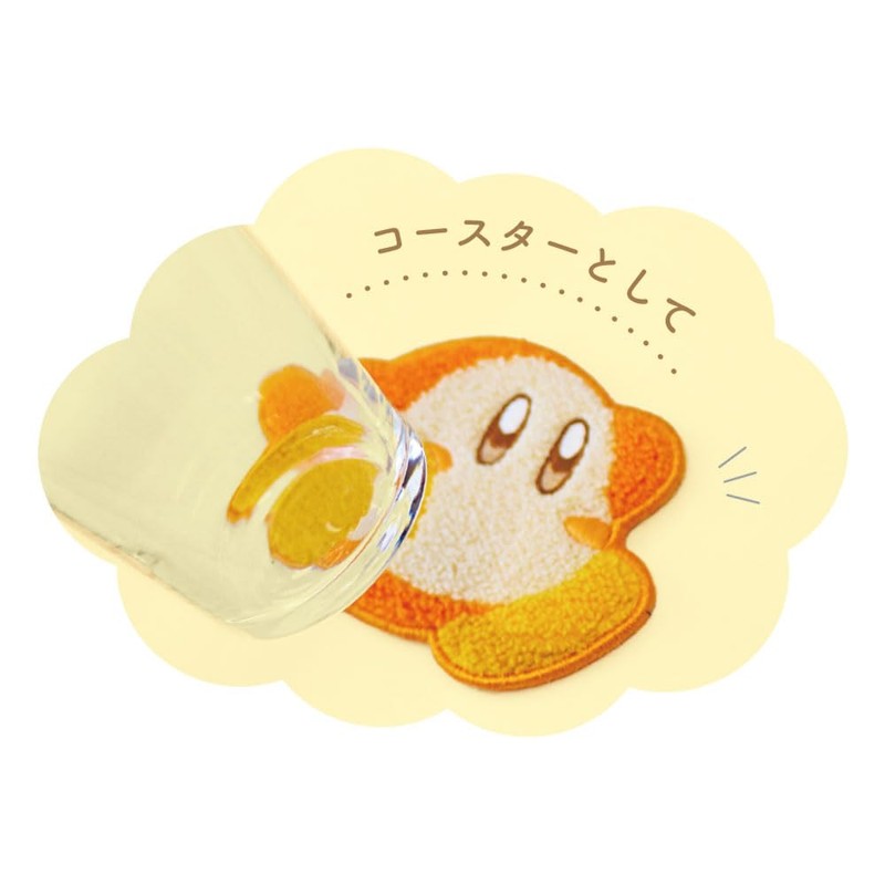 T's Factory T'S FACTORY Coaster Star Kirby Fluffy Coaster Waddle