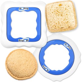 BigLeef Uncrustable Maker - Sandwich Cutter and Sealer - PBJ Combo (Round& Square)