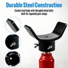 Bottle Jack Adapter,V-Shaped Axle Saddle, Adjustable Bolts (Black