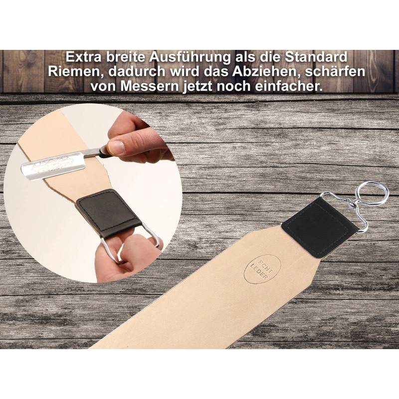 Strop Removal Leather Extra Wide Design Genuine Leather Made of