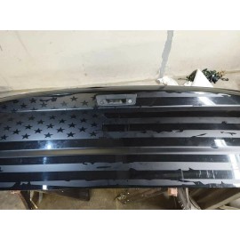 Oracal Compatible with Ram Chevy Ford Toyota  Full Tailgate Flag .. VINYL